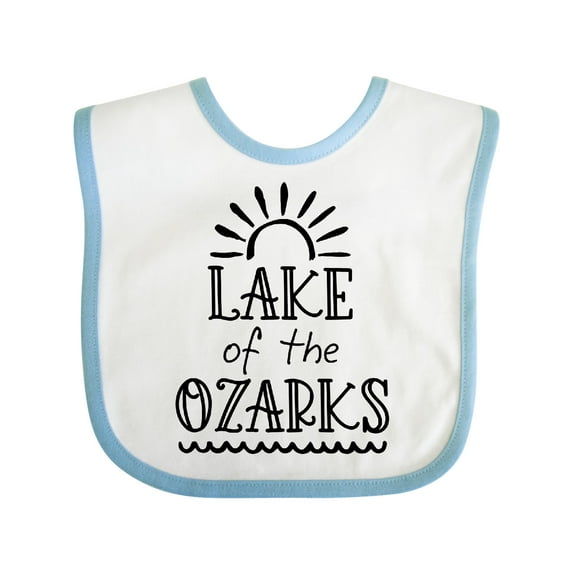 Inktastic Lake of the Ozarks Sun and Lake Boys or Girls Baby Bib