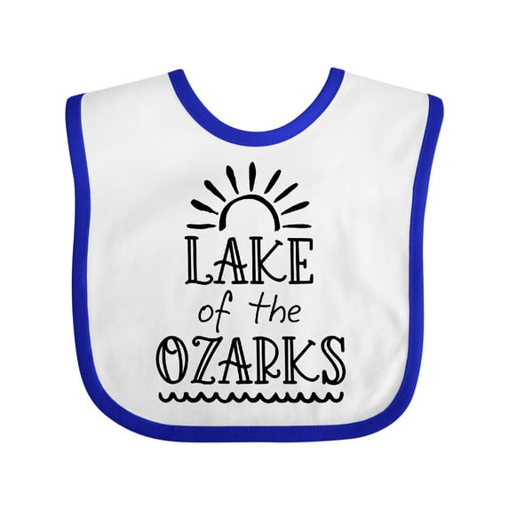 Inktastic Lake of the Ozarks Sun and Lake Boys or Girls Baby Bib