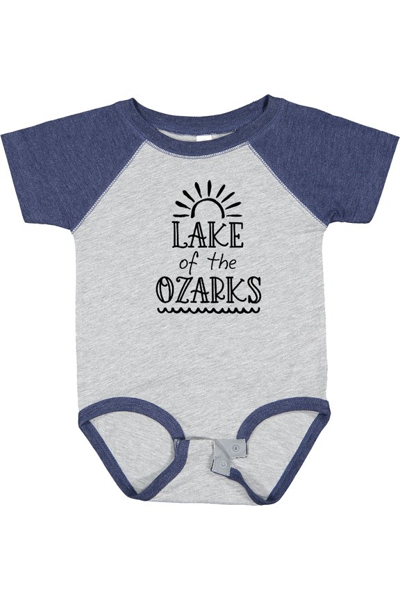 Lake of the Ozarks Sun and Lake Boys or Girls Baby Bodysuit
