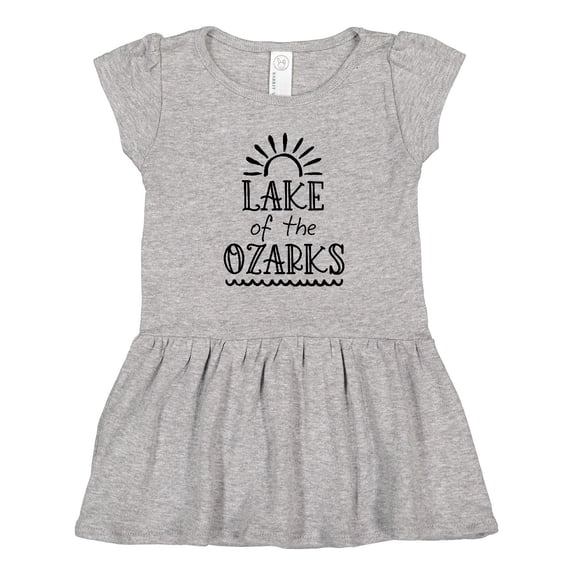 Inktastic Lake of the Ozarks Sun and Lake Girls Toddler Dress