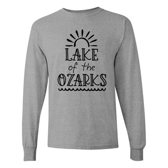Inktastic Lake of the Ozarks Sun and Lake Long Sleeve T-Shirt