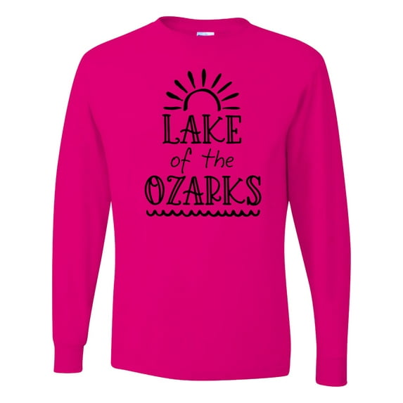 Inktastic Lake of the Ozarks Sun and Lake Long Sleeve T-Shirt