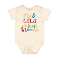 thumbnail image 1 of Inktastic Lala Lolo Loves Me Grandchild Boys or Girls Baby Bodysuit, 1 of 5