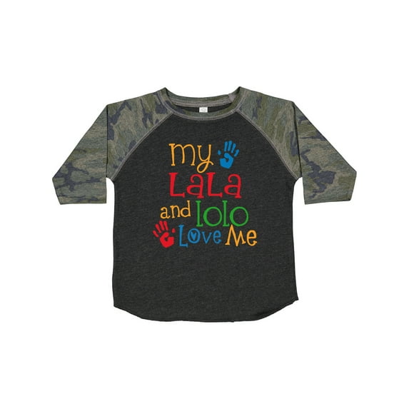 Inktastic Lala Lolo Loves Me Grandchild Boys or Girls Toddler T-Shirt