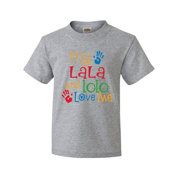 Inktastic Lala Lolo Loves Me Grandchild Youth T-Shirt