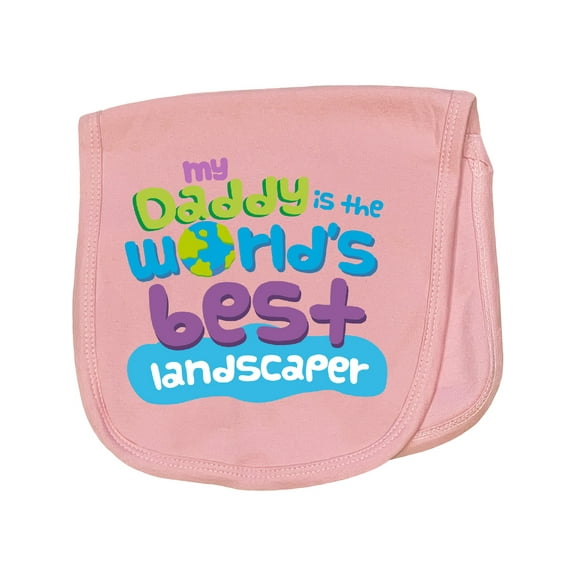 Inktastic Landscaper Daddy Baby Burp Cloth