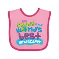 thumbnail image 1 of Inktastic Landscaper Daddy Boys or Girls Baby Bib, 1 of 4
