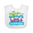 thumbnail image 1 of Inktastic Landscaper Daddy Boys or Girls Baby Bib, 1 of 4