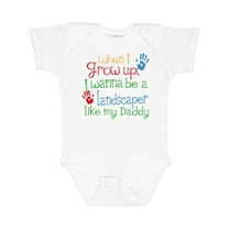 Inktastic Landscaper Like Daddy Boys or Girls Baby Bodysuit