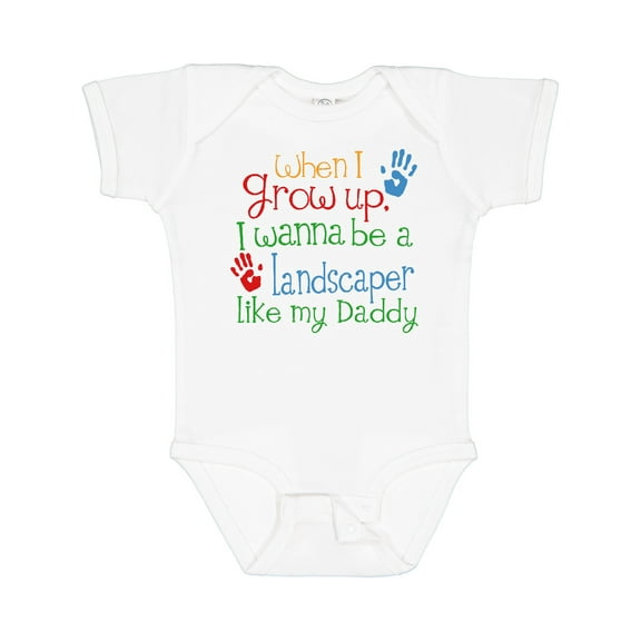 Inktastic Landscaper Like Daddy Boys or Girls Baby Bodysuit