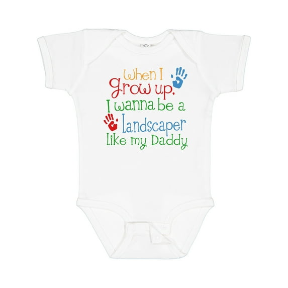 Inktastic Landscaper Like Daddy Boys or Girls Baby Bodysuit