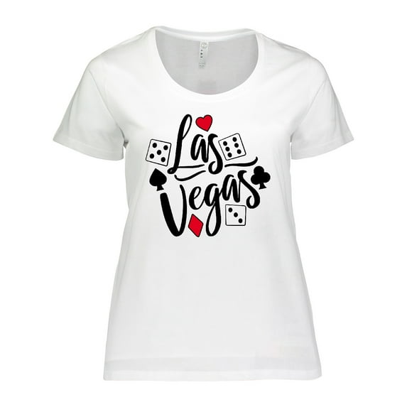 Inktastic Las Vegas Dice and Card Suites Women's Plus Size T-Shirt