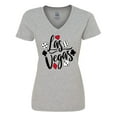 thumbnail image 1 of Inktastic Las Vegas- Dice and Card Suites Women's V-Neck T-Shirt, 1 of 5