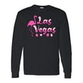 thumbnail image 1 of Inktastic Las Vegas Flamingo Silhouette in Pink Long Sleeve T-Shirt, 1 of 5