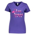 thumbnail image 1 of Inktastic Las Vegas- Flamingo Silhouette in Pink Women's V-Neck T-Shirt, 1 of 5