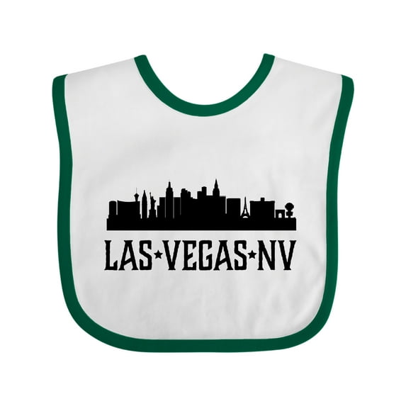 Inktastic Las Vegas Nevada City Skyline Boys or Girls Baby Bib