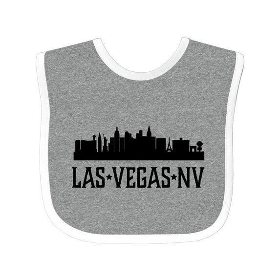 Inktastic Las Vegas Nevada City Skyline Boys or Girls Baby Bib