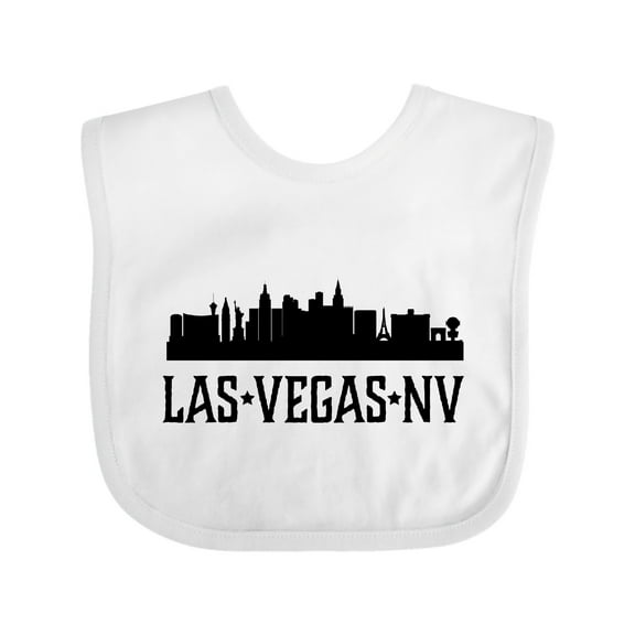 Inktastic Las Vegas Nevada City Skyline Boys or Girls Baby Bib