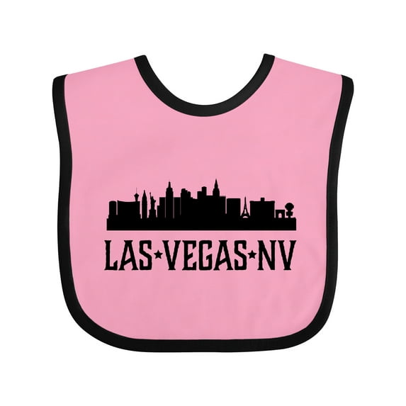 Inktastic Las Vegas Nevada City Skyline Boys or Girls Baby Bib