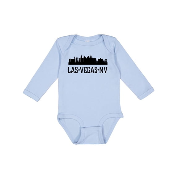 Inktastic Las Vegas Nevada City Skyline Boys or Girls Long Sleeve Baby Bodysuit