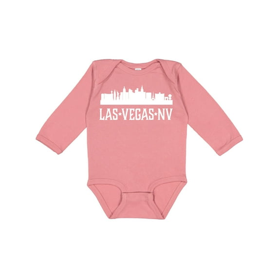 Inktastic Las Vegas Nevada Skyline NV Cities Boys or Girls Long Sleeve Baby Bodysuit