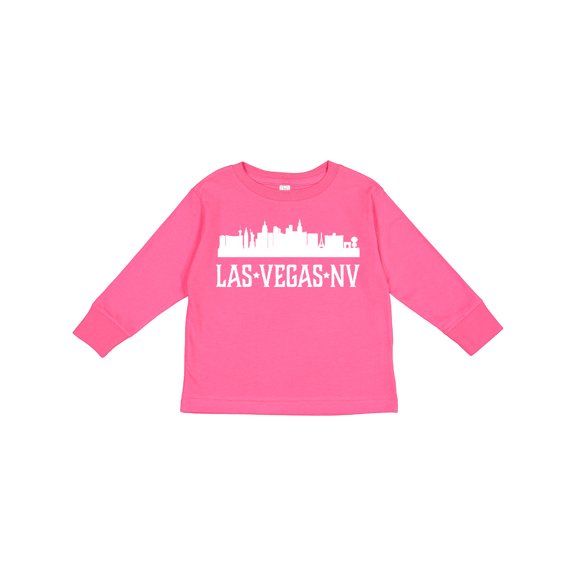 Inktastic Las Vegas Nevada Skyline Nv Cities Boys or Girls Long Sleeve Toddler T-Shirt