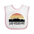 thumbnail image 1 of Inktastic Las Vegas Nevada Skyline Retro Boys or Girls Baby Bib, 1 of 4