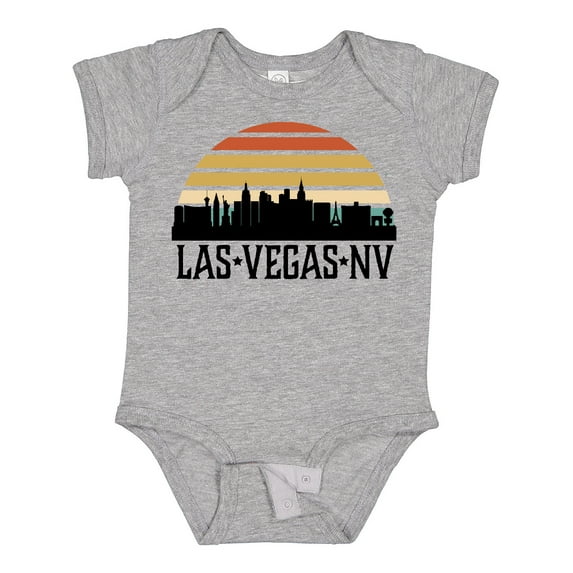 Inktastic Las Vegas Nevada Skyline Retro Boys or Girls Baby Bodysuit