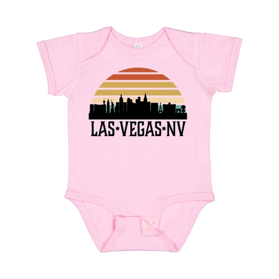 Inktastic Las Vegas Nevada Skyline Retro Boys or Girls Baby Bodysuit