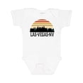 thumbnail image 1 of Inktastic Las Vegas Nevada Skyline Retro Boys or Girls Baby Bodysuit, 1 of 5