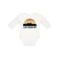 thumbnail image 1 of Inktastic Las Vegas Nevada Skyline Retro Boys or Girls Long Sleeve Baby Bodysuit, 1 of 5