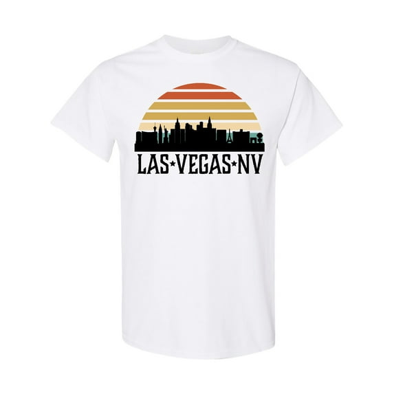 Inktastic Las Vegas Nevada Skyline Retro T-Shirt