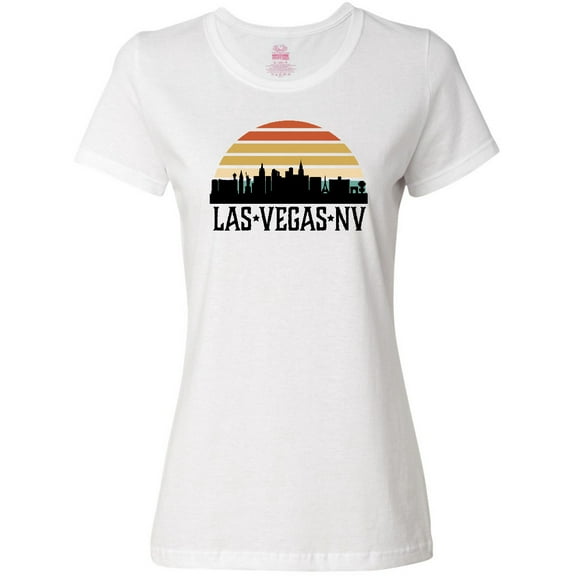 Inktastic Las Vegas Nevada Skyline Retro Women's T-Shirt