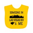 thumbnail image 1 of Inktastic Las Vegas Nevada Someone Loves Me Skyline Boys or Girls Baby Bib, 1 of 4