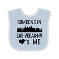 thumbnail image 1 of Inktastic Las Vegas Nevada Someone Loves Me Skyline Boys or Girls Baby Bib, 1 of 4