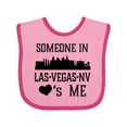 thumbnail image 1 of Inktastic Las Vegas Nevada Someone Loves Me Skyline Boys or Girls Baby Bib, 1 of 4