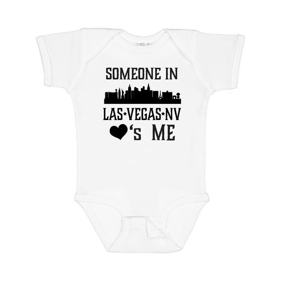 Inktastic Las Vegas Nevada Someone Loves Me Skyline Boys or Girls Baby Bodysuit