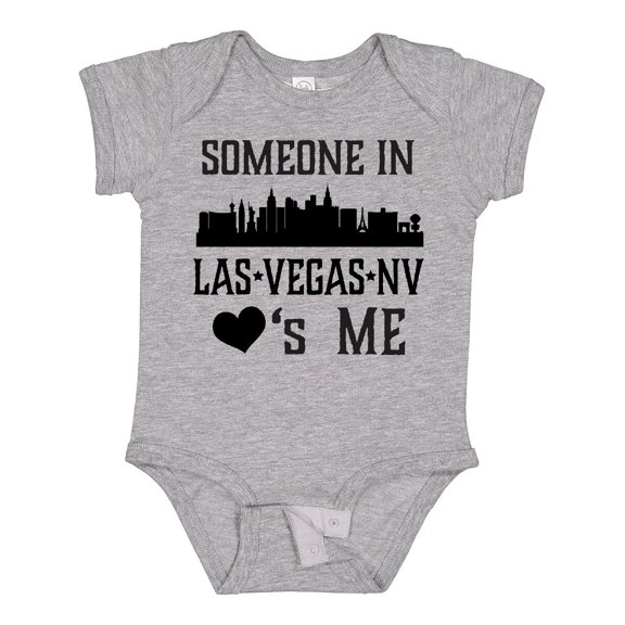 Inktastic Las Vegas Nevada Someone Loves Me Skyline Boys or Girls Baby Bodysuit