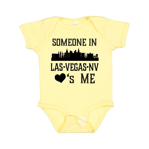 Inktastic Las Vegas Nevada Someone Loves Me Skyline Boys or Girls Baby Bodysuit