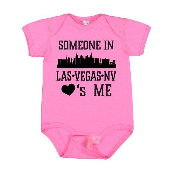 Inktastic Las Vegas Nevada Someone Loves Me Skyline Boys or Girls Baby Bodysuit