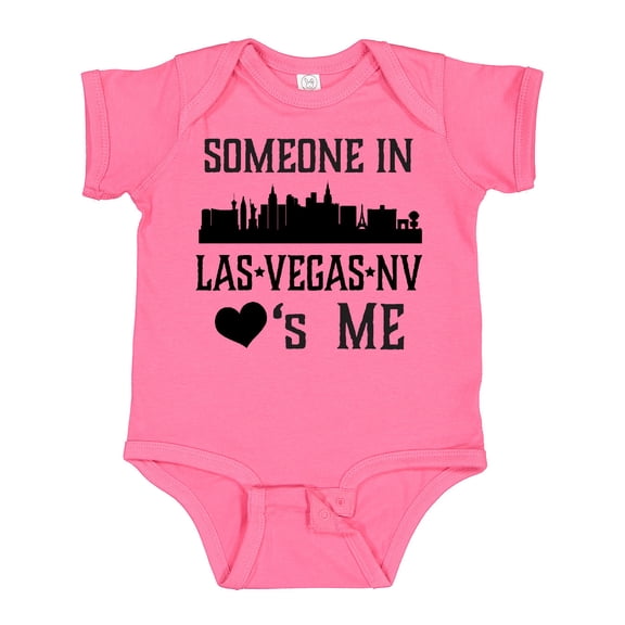 Inktastic Las Vegas Nevada Someone Loves Me Skyline Boys or Girls Baby Bodysuit