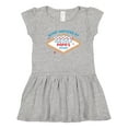 thumbnail image 1 of Inktastic Las Vegas Stays At Papa's Girls Toddler Dress, 1 of 5