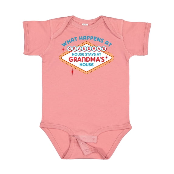 Inktastic Las Vegas Stays at Grandma's Boys or Girls Baby Bodysuit