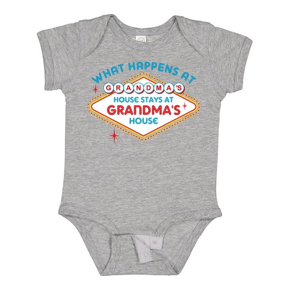Inktastic Las Vegas Stays at Grandma's Boys or Girls Baby Bodysuit