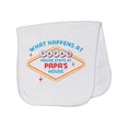 thumbnail image 1 of Inktastic Las Vegas Stays at Papa's Baby Burp Cloth, 1 of 3