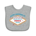thumbnail image 1 of Inktastic Las Vegas Stays at Papa's Boys or Girls Baby Bib, 1 of 4
