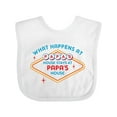thumbnail image 1 of Inktastic Las Vegas Stays at Papa's Boys or Girls Baby Bib, 1 of 4