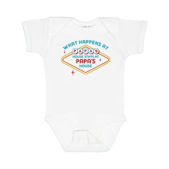 Inktastic Las Vegas Stays at Papa's Boys or Girls Baby Bodysuit