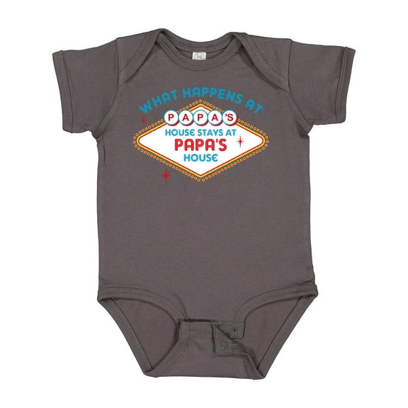 Inktastic Las Vegas Stays at Papa's Boys or Girls Baby Bodysuit