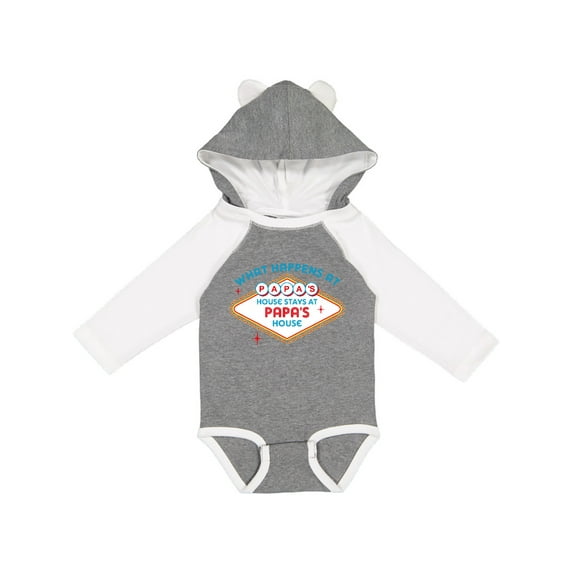 Inktastic Las Vegas Stays at Papa's Boys or Girls Long Sleeve Baby Bodysuit
